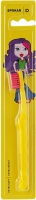 Дитяча зубна щітка Spokar 3432 D Soft, Модель, ручка – жовта, щетина – рожева (від 0 до 6 років)