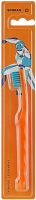 Дитяча зубна щітка Spokar 3432 D Soft, Залізна людина, ручка - помаранчева, щетина - блакитна (від 0 до 6 років)
