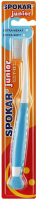 Детская зубная щетка Spokar 3433 Junior, Extra Soft, ручка - бело-бирюзовая, щетина - бело-бирюзовая (от 7 до 12 лет)