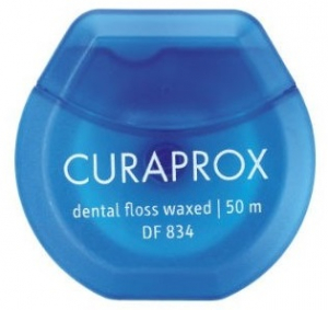 Зубна нитка Curaprox DF 834 (м'ятна, 50 м)