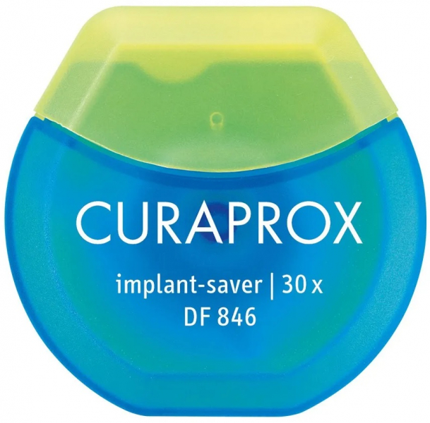 Нить межзубная нейлоновая Curaprox Implant-saver (30 м) DF 846