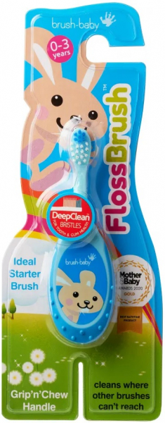 Дитяча зубна щітка Brush-baby FlossBrush, Blue