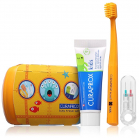 Дорожный набор Curaprox TS Kids (Зубная щетка Kids, детская зубная паста 10 мл, ершики - 2 шт)