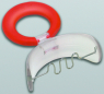 Вестибулярная пластинка Dr.Hinz MUPPY Wire Guard OS/GU1 (оранжевое кольцо с проволочной заслонкой) Ref.93201