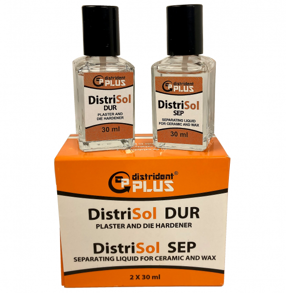 Рідина для ізоляції кераміки від гіпсу Distrident DistriSol Dur+Sep (2x30 мл)