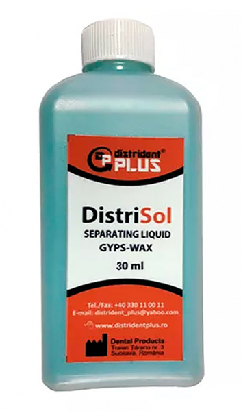 Рідина для ізоляції гіпсу від воску Distrident Distrisol Separating Liquid Gyps Wax (30 мл)