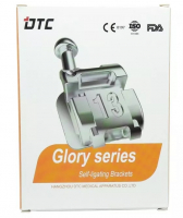 Брекеты DTC Roth mini Glory 0,22 саморегулирующие с крючками SL22-24 (20 шт верх + низ)