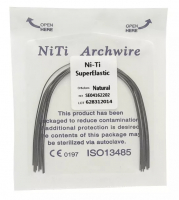 Дуга Niti DTC супереластична натуральна N141-1622L (0,016 x 0,022 нижня щелепа, 10 шт)