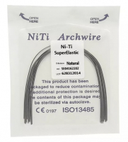 Дуга Niti DTC суперэластичная натуральная N141-1822L (0,018 x 0,022 нижняя челюсть, 10 шт)