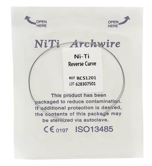 Дуга Niti DTC реверсійна N341-16L (0,016 нижня щелепа, 2 шт)