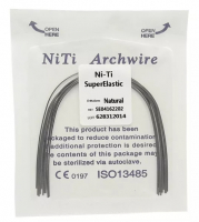 Дуга Niti DTC суперэластичная натуральная N141-16U (0,016 верхняя челюсть, 10 шт)