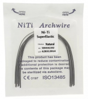 Дуга Niti DTC суперэластичная натуральная N141-12L (0,012 нижняя челюсть, 10 шт)