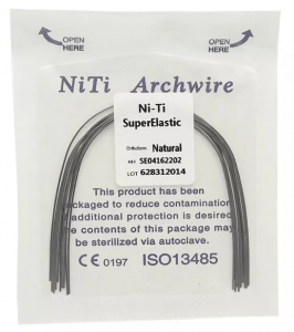 Дуга Niti DTC супереластична натуральна N141-12L (0,012 нижня щелепа, 10 шт)