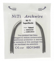 Дуга Niti DTC суперэластичная натуральная N141-14L (0,014 нижняя челюсть, 10 шт)
