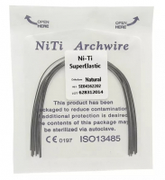 Дуга Niti DTC суперэластичная натуральная N141-18U (0,018 верхняя челюсть, 10 шт)