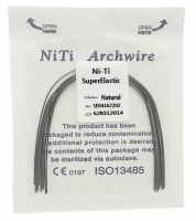 Дуга Niti DTC суперэластичная натуральная N141-1616L (0,016 x 0,016 нижняя челюсть, 10 шт)