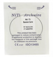 Дуга Niti DTC реверсійна N341-1616L (0,016 x 0,016 нижня щелепа, 2 шт)