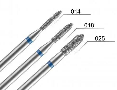 Бор прямой DLX 130.524 (цилиндрический, острый)