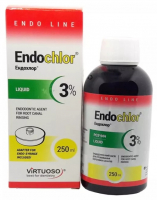 EndoChlor (VIRTUOSO) Жидкость для промывания корневых каналов Эндохлор, 250 мл + шприц