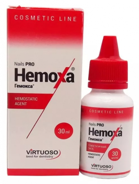 Гемостатична рідина VIRTUOSO Hemoxa Nails PRO (30 мл)