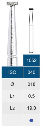 Бор алмазний Microdont 1052 (1.8 мм, колесо, середній)