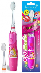 Електрична зубна щітка Brush-baby KidzSonic, Єдиноріг (3+)