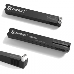 Ендолінійка металева Vortex для надання потрібної форми ендоінструменту, алюмінієва автоклавована (135), чорна