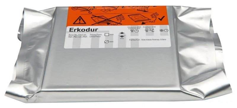 Erkodur (Erkodent) Пластина для кап, 125х125 мм, 1 шт