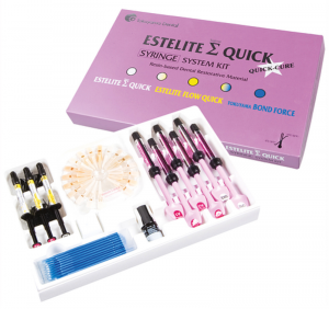 Estelite Sigma Quick Syringe System Kit II (Tokuyama) Рентгеноконтрастный фотополимеризационный препарат, набор 9 шпр + бонд  5 мл