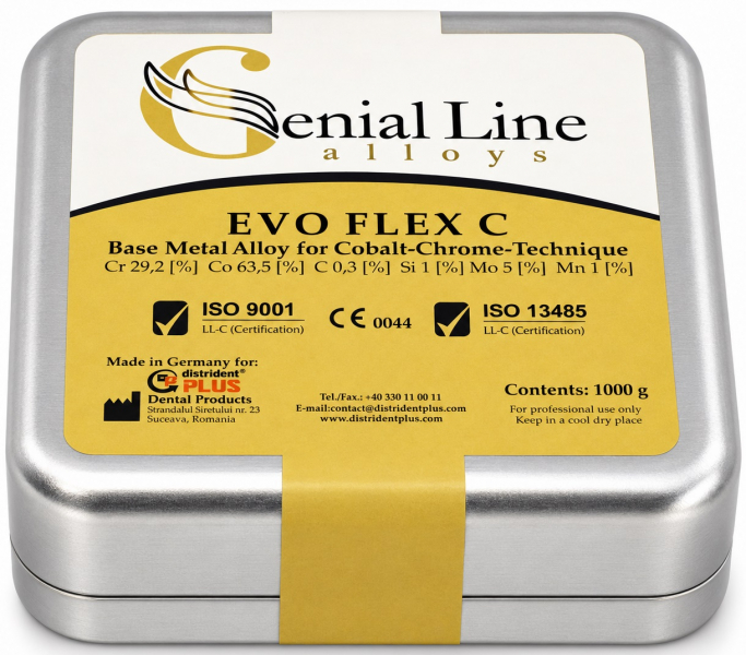 EVO FLEX C (Distrident Plus) Литейный сплав, 1 кг