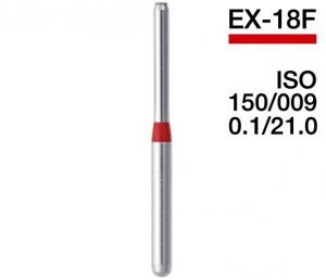 EX-18F (Mani) Алмазний бор, торцевий фісурний, ISO 150/012