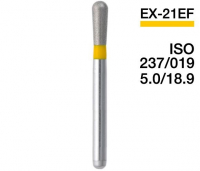 EX-21EF (Mani) Алмазный бор, удлиненный грушевидный, ISO 237/021