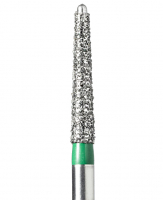 EX-24C (Mani) Алмазний бор, закруглений конус, ISO 190/018, зелений