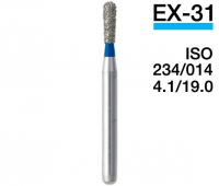 EX-31 (Mani) Алмазний бор, подовжений грушоподібний, ISO 234/014