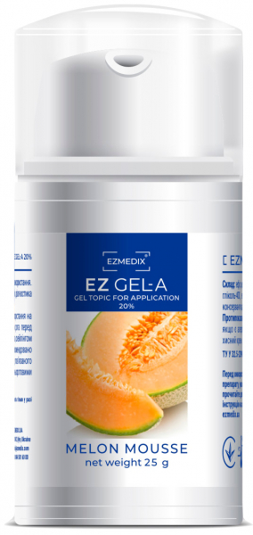 EZ Gel-A, 25 г (Ezmedix) Аппликационный топик-гель для местной анестезии