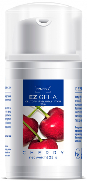 EZ Gel-A, 25 г (Ezmedix) Аплікаційний топік-гель для місцевої анестезії
