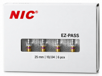 EZ-PASS .04, 25 мм (NIC) Машинные файлы, 6 шт