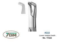 Щипцы YDM для удаления №222 (нижние зубы мудрости)