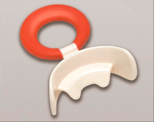 Вестибулярна пластинка Dr.Hinz OS/C1 жорстка, помаранчеве кільце, з козирком