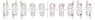 Брекеты ORJ Roth mini Diamond с крючками TZ21-44/TZ22-44 верх + низ (20 шт)