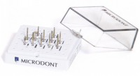 Набор алмазных боров Microdont (ортопедический) (12 шт. средние + блок (10.803.007)