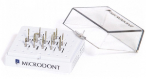 Набор алмазных боров Microdont (ортопедический) (12 шт. средние + блок (10.803.007)