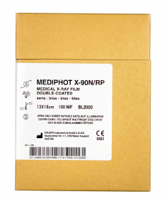 Рентгенівська медична плівка Colenta Labortechnik MEDIPHOT X-90N/RP синьочутлива BL2000 (100 аркушів)