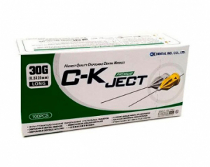 Стоматологічні карпульні голки для анестезії CK JECT (100 шт)