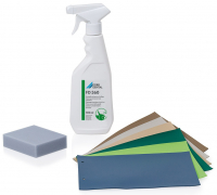 FD 360 (Durr) Рідина для очищення поверхонь зі шкіри, 0,5 л + 10 губок