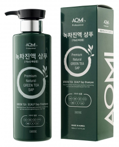 Кондиционер для волос с экстрактом зеленого чая AOMI Green Tea Scalp Nourishing Pack (500 ml) (8809353536899)