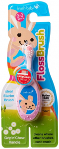 Дитяча зубна щітка Brush-baby FlossBrush, Pink