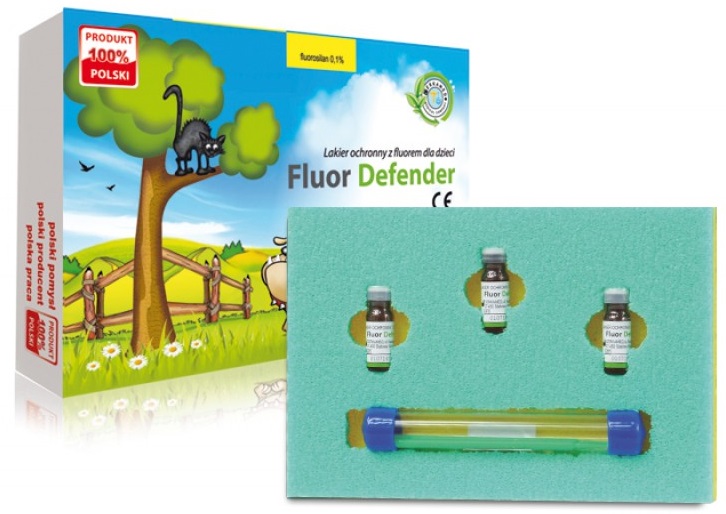 Fluor Defender Mini (Cerkamed) Захисний лак із фтором для дітей, 3х1 мл