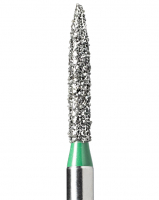 FO-101C (Mani) Алмазный бор, пламевидный, зеленый, ISO 257/013
