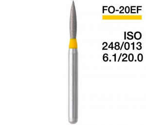 FO-20EF (Mani) Алмазный бор, пламевидный, ISO 248/014